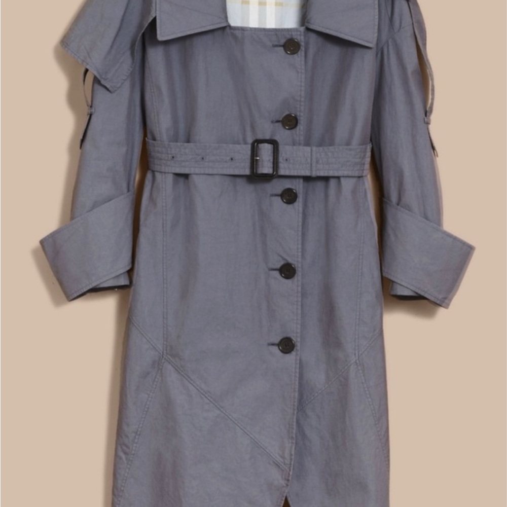 Burberry Light Gray Trench Coat